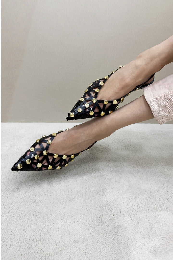 Sapatilha Slingback Preto