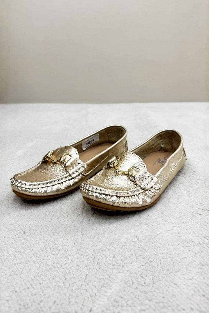 Mocassim Dourado Aya