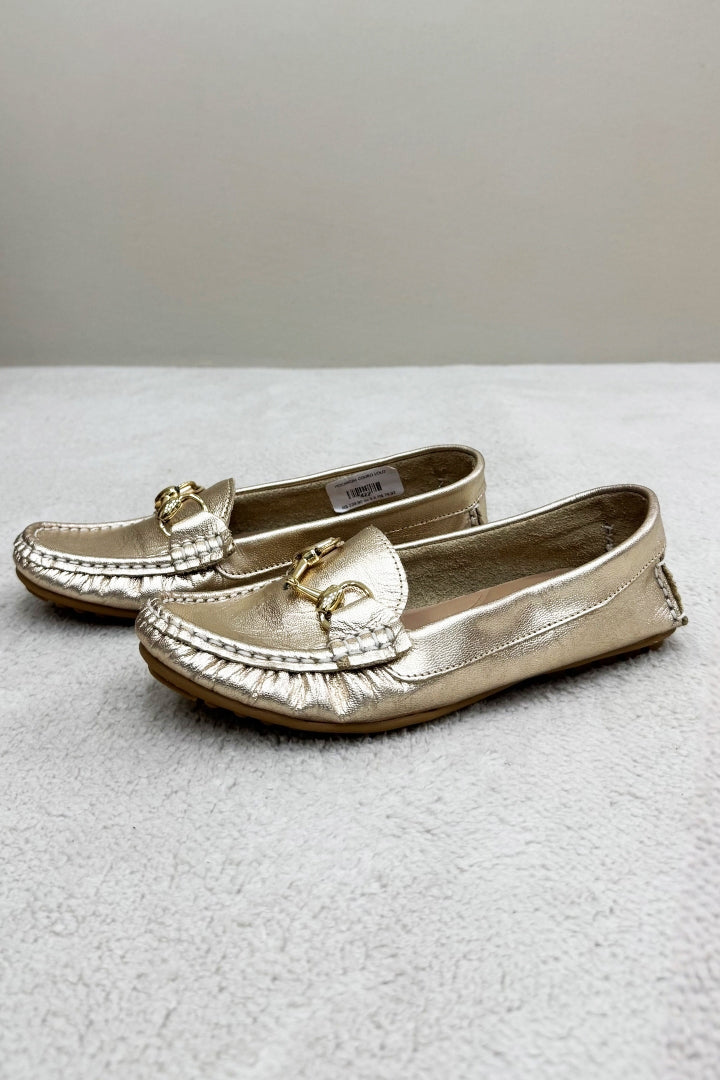 Mocassim Dourado Aya