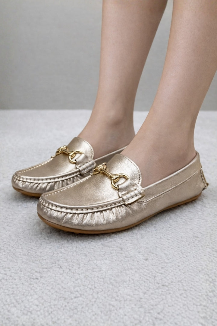 Mocassim Dourado Aya