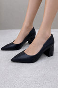 Scarpin Preto Baixo Grosso