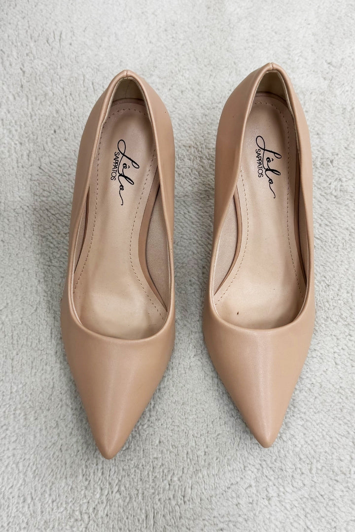 Scarpin Nude Alto