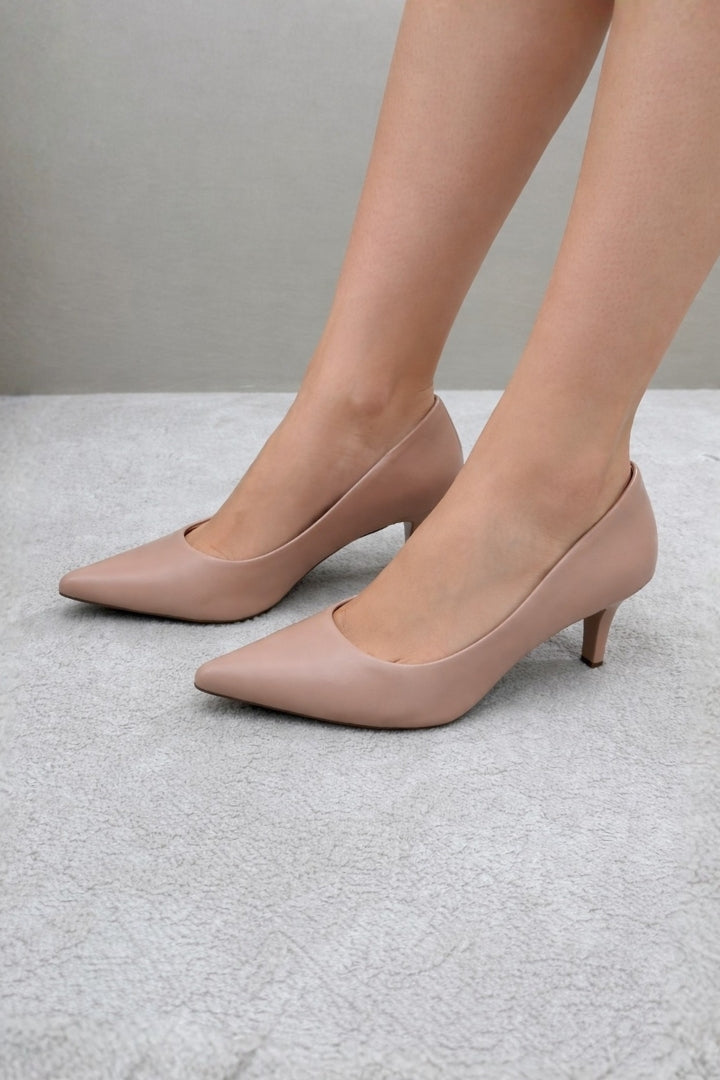 Scarpin Nude Baixo Verniz