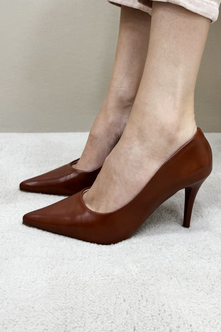 Scarpin Marrom Queimado