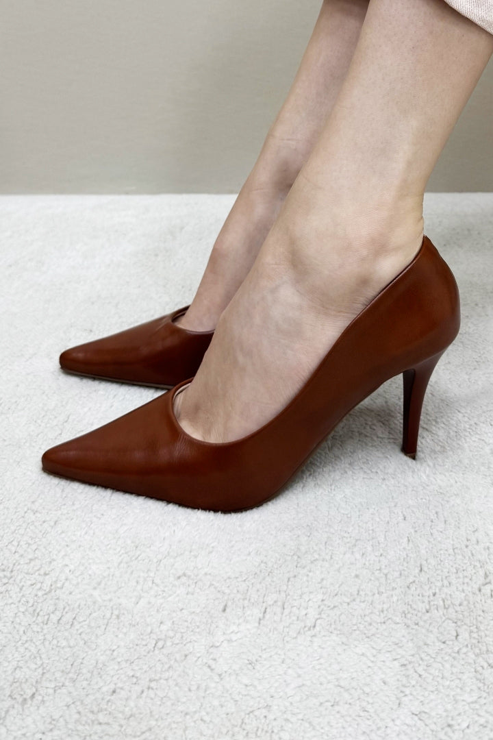 Scarpin Marrom Queimado