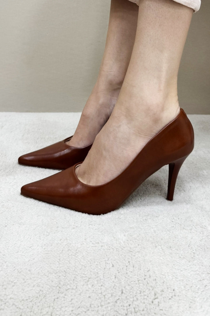 Scarpin Marrom Queimado