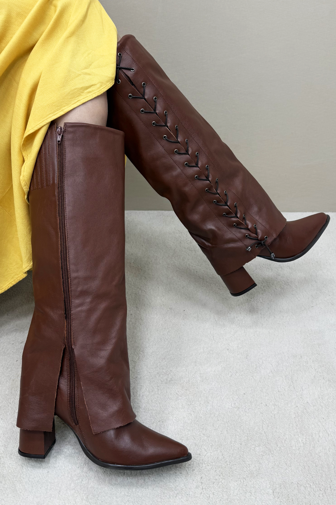 Bota Capa Nicoli Couro