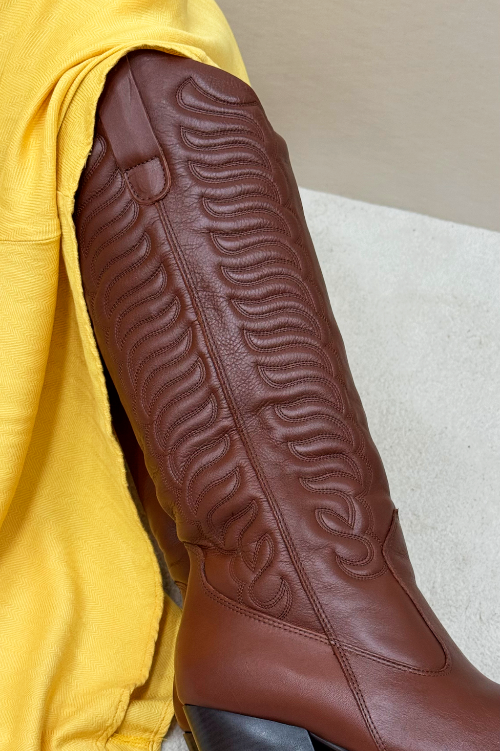 Bota Western Kim Couro
