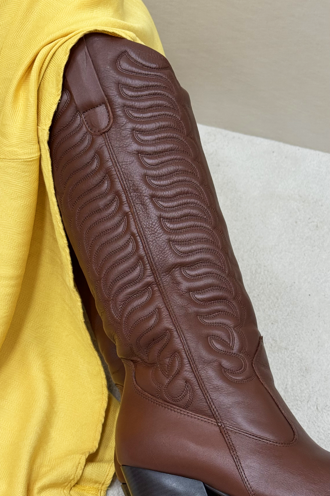 Bota Western Kim Couro